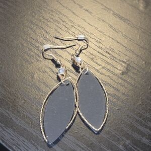 Elegant Gold and Silver Leaf Earrings